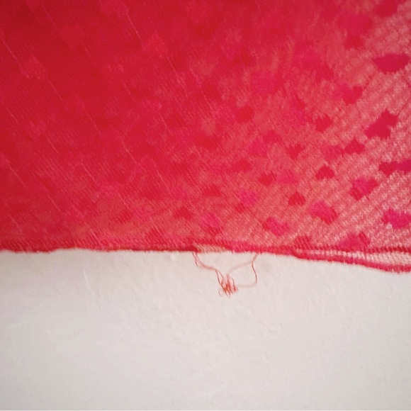 Urban Outfitters Out From Under Mesh Valentine's Heart Shirt Red Baby Tee - Picture 7 of 8